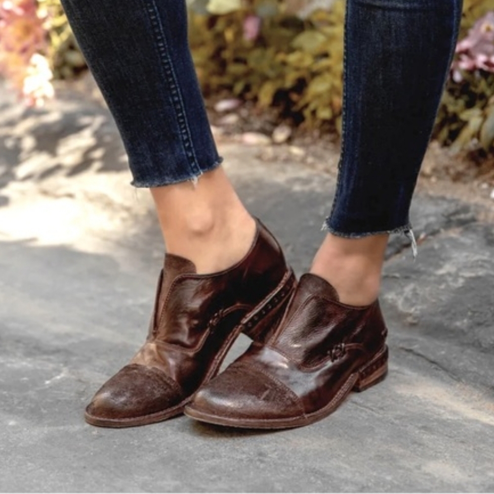 Bed Stu Rose Cobbler Series Cap Toe Loafer Size 8